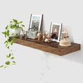 Deep Floating Shelves for Wall | 36 Inch Wide x 12 Inch Deep Floating Shelves | 36W x 12D Rustic Wood Wide Wall Shelves | Bookshelf Laundry Shelf TV Shelf