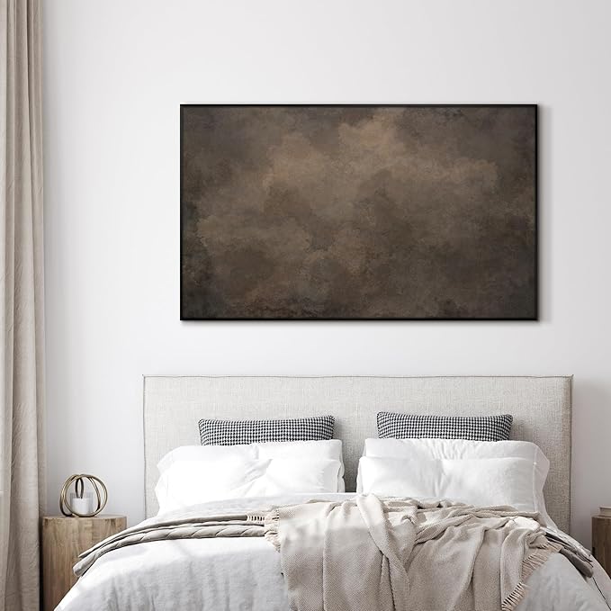 SIGNWIN 30"x60" Extra Large Framed Wall Art Neutral Cloudy Abstract Illustration, Soft Atmospheric Design for Home Living Room Bedroom Decor (Frame Assembly Required)