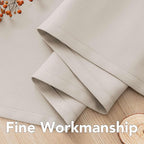 H.VERSAILTEX Thermal Insulated Blackout Window Panels Microfiber Formaldehyde-Free Kids Curtains for Holiday Season Home Decoration,Grommet Top,52 by 96 - Inch - Natural - Set of 2