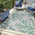 Keen Home Design Terrace Outdoor Area Rug - 9x12 Washable Indoor/Outdoor Rug for Patio, Kitchen, Balcony, Beach, Garden, Deck and Porch, Size: 8'10"x12'