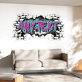 Personalized Gamer Name Decal Graffiti Wall Art Custom Personalized Boys Room Stickers Decals and Stickers for Nursery, Room Decor, Peel & Stick Name Decals for Walls