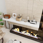 Fun Memories White Floating Shelves 55 Inch Long, 12 Inch Deep Floating Shelves for Wall, 55 x 12 Large Wall Shelf for Fireplace Mantel, 2 Inch Thick Storage Shelves for Living Room, Bedroom, 1 Pack