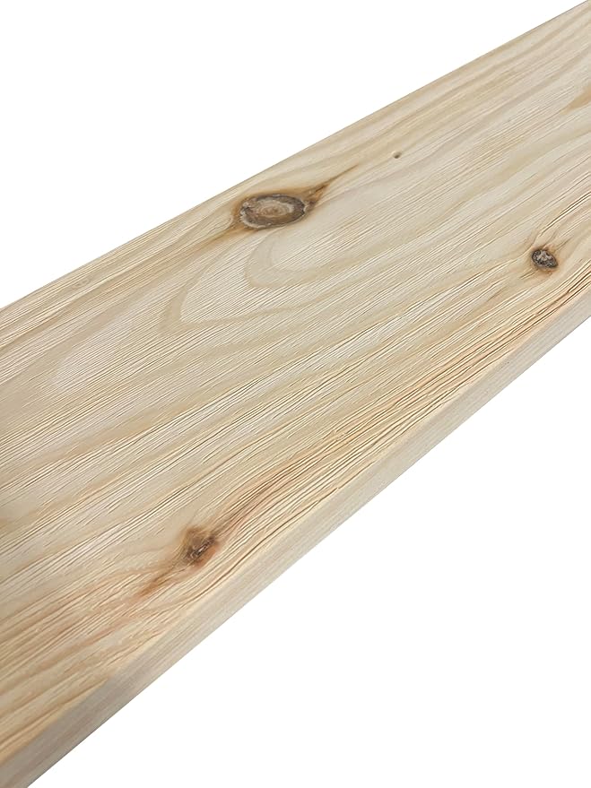 joelsantiques 18 Inch Floating Shelves for Wall - 18x6x2 in - Unfinished Wood Shelf Design, Wooden Wall Shelves for Bedroom, Bathroom, Kitchen and Living Room - Display and Store Your Décor at Home