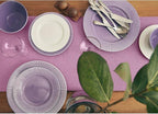 Solino Home Linen Violet Table Runner 120 Inches Long - 100% Pure Linen Dining Table Runner 14 x 120 Inch for Halloween - Fete