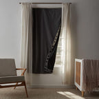 Amazon Basics Portable Blackout Curtain Shade with Suction Cups, 50"W x 78"L, 2-Pack, Dark Grey
