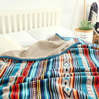 UKELER Boho Sherpa Throw Blanket Queen Size 80'' x 90'', Southwestern Aztec Throw Blanket for Bed/Couch/Sofa/Camping, Great Gift for Mother's Day, Father's Day, Thanksgiving, Christmas,New Year's Day