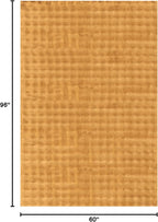nuLOOM Jeni Checkered 5x8 Machine Washable Area Rug for Living Room Bedroom Dining Room Kitchen, Gold