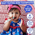Jack N' Jill Natural Toothpaste for Baby and Infants - Fluoride Free Training Toothpaste, 40% Xylitol, BPA Free - Blackcurrant, 1.76 oz (Pack of 1)