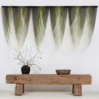 Macrame Wall Hanging Dip-Dyed Large Macrame Wall Decor Yarn Tapestry 57" W x 41" L For Headboard Bedroom Living Room Boho Fiber Home Art