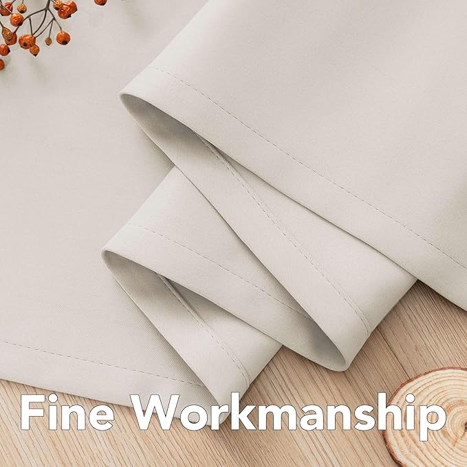 H.VERSAILTEX Blackout Curtains 84 inches Long for Living Room Thermal Insulated Room Darkening Window Treatment Panels Drapes Light Reducing Curtains for Bedroom, 2 Panels, 52" W x 84" L, Fog