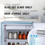 IBCR17SLT Compact, Energy Star Certified Small, Single Door Mini Fridge with Freezer Refrigerator, Standard (1.7 cu ft), Slate Blue