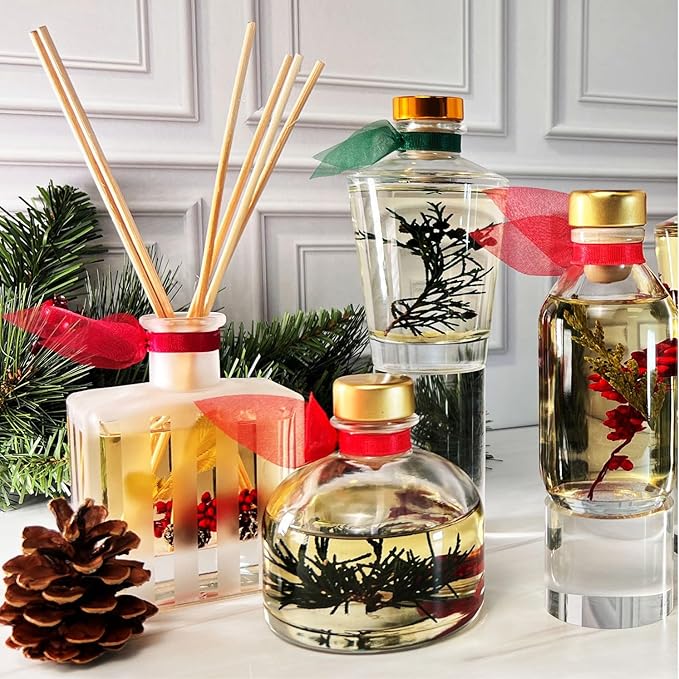 LOVSPA Reed Diffuser Set, Warm Vanilla Sugar Scented Oil Diffuser with Sticks, Home Fragrance Accessories for Bathroom Shelf Decor, Aroma Diffusers for Home or Office Fall Decor, USA Made