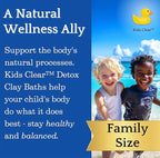 Kids Clear Detox Clay Bath, 100% Pure Sodium Bentonite - Cleansing and Purifying, by -Evenbetternow LLC – 6 lb (96 oz) Family Value Size