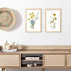 upsimples 11x17 Picture Frame, Natural Solid Wood Picture Frames, Display 9x15 with Mat or 11 x 17 Without, Vertical or Horizontal Wall Hanging, 1 Pack, Natural