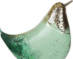 Alpine Corporation MCC704 Chin-Up Metal Bird Outdoor Décor Statue, Whimsical Animal Décor for Patio & Garden, 20" H, Green
