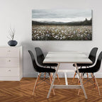 HGUAOA Vintage Framed Floral Landscape Wall Art for Living Room - Large Nature Artwork Above Bed Wall Decor - Farmhouse Mountain Pictures for Bedroom Wall Decor 20×40IN