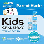 LAB52 Kids Oral Spray, Toddler Toothpaste Helper for Daily Oral Care and Fresh Breath, Children Approved with Fluoride Free for Newborn to Preschoolers, Xylitol Vanilla Flavor