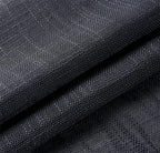 MIUCO Semi Sheer Curtains Poly Linen Textured Solid Grommet Curtains 84 Inches Long for French Doors 2 Panels (2 x 37 Wide x 84" Long) Charcoal Grey