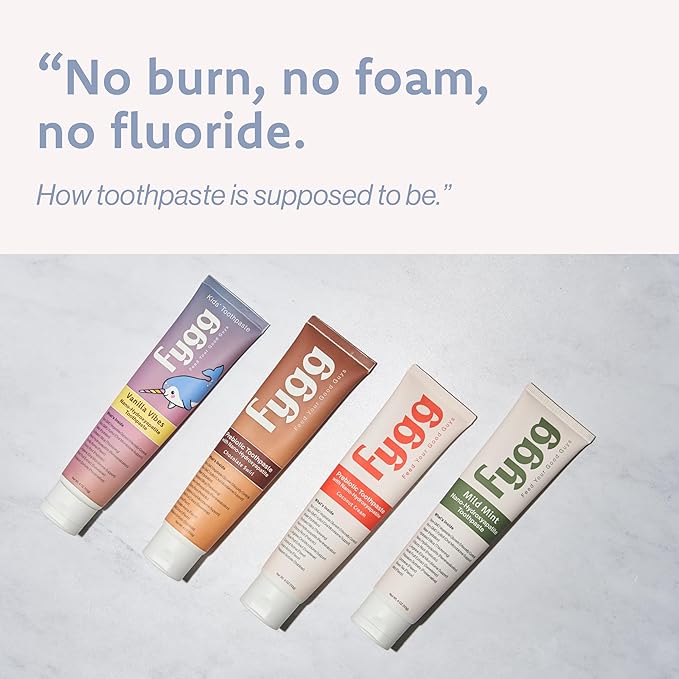 Nano Hydroxyapatite Toothpaste (Vanillia Vibes) | Vanilla Kids Tooth Paste with Prebiotics (4 Oz) | Natural & Fluoride-Free | Proprietary Enamel Remineralizing & Repair | Dentist Formulated