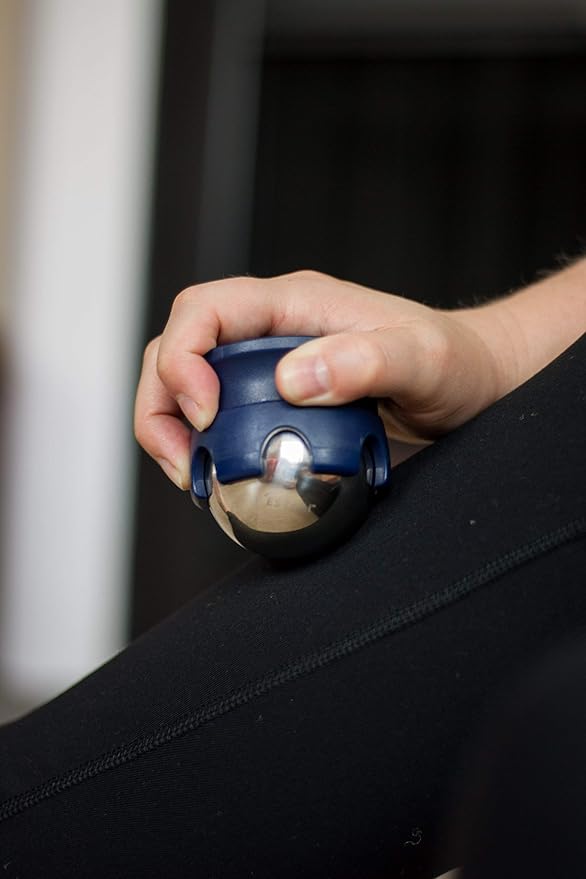 Massage Ball Hot Cold Roller Ball - Relieve Muscle Pain Fast - Stainless Steel Gel Balls for Heat or Ice Therapy-Feet Pain-Plantar Fasciitis-Back Ache-Myofascial Release–Deep Tissue Trigger Points