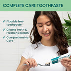 Himalaya Complete Care Toothpaste, Fights Plaque, Freshens Breath, Fluoride Free, Plant-Based, with Neem, Pomegranate, No Artificial Flavors, Cruelty Free, Mint Flavor, 6.17 Oz, 2 Pack…