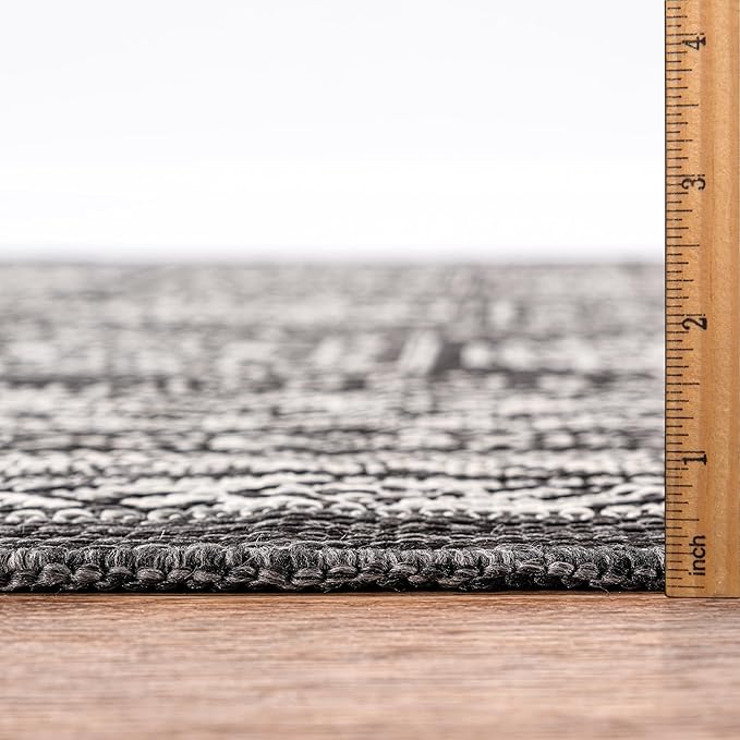 Keen Home Design Terrace Outdoor Area Rug - 6x9 Washable Indoor/Outdoor Rug for Patio, Kitchen, Balcony, Beach, Garden, Deck and Porch, Size: 6'x8'10"