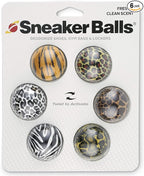 Sneaker Balls Odor-Fighting Shoe Fresheners, Eliminates Unpleasant Smells, Perfect For Sneakers, Gym Bags, Gear Bags, Drawers, Lockers, And More!, Jungle Animals, 6 Pack