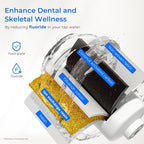 Waterdrop Upgrade Gravity-fed Water Filter System, with Silver Ions Enhanced Filtration, Reduces Fluoride and up to 99% of Chlorine, with 4 Filters and Metal Spigot, 2.25G