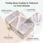 PeraBella Baby Diaper Caddy Organizer with Handle, Boy & Girl Shower Gift Basket, Portable Diaper Storage Basket Bin for Wipes, Newborn Baby Essentials Registry Search Must Haves, Car Caddy Organizer