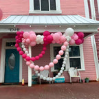 Pastel Pink Quick Link Balloons, 60PCS 10 Inch Baby Pink Linking Balloons for Making Balloon Wall Heart Arch, Tails Balloon for Girls Wedding Birthday Baby Shower Valentine's Party Decorations