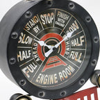 YOUKI Vintage Train Wall Decor,Steampunk Clock,Train Gifts for Men,Man Cave Clock,Wall Art for Office Bedroom