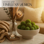 Large Decorative Bowl for Home Decor – Concrete Fruit Bowl for Kitchen Counter | Key Bowl for Entryway Table | Pedestal Bowl for Modern Decor | Coffee Table Centerpiece