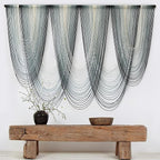 IOWER Large Macrame Wall Hanging Dip-Dyed Macrame Wall Decor Boho Wall Decor Craftsmanship Fiber Art 57" W x 41" L