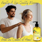 Renew Massage Oil with Orange, Lemon & Peppermint Essential Oils - Great for Massage Therapy or Home use. Ideal for Full Body – with Almond, Grapeseed & Jojoba – by Brookethorne Naturals