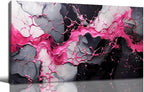 GUGIKA Abstract Wall Art for Living Room, Pink Canvas Wall-Art for Girls Bedroom, Print Paintings, Size 20x40 Inches
