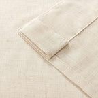 Joydeco Linen Curtains 90 Inch Length 2 Panel Sets,Light Filtering Curtains for Bedroom 70 Inch Wide Living Room Drapes with Back Tabs & Rod Pockets (W70 x L90 Inch, Linen)