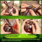 Patelai 6 Pcs Halloween Glass Potion Bottles with Belt Cork Renaissance Witch Costume Accessories Witch Props Potion Bottle for Halloween Party Decor Cosplay DIY Crafts Gift (Brown)