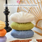 Beige Seashell Throw Pillows, Shell Shaped Throw Pillows, 13 Inch Soft Home Decorative Pillow Plush Cushion for Bed Couch Living Sofa Room Decor Accent Throw Pillow