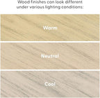 Plank+Beam Solid Wood Console Table, 36 Inch, Sofa Table, Narrow Entryway Table for Hallway, Behind The Couch, Living Room, Foyer, Easy Assembly, Seashell