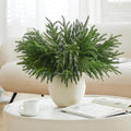 WeGuard 16 Pcs Real Touch Artificial Norfolk Pine Branches, 18 Inches Faux Cedar Pine Stem Fake Christmas Greenery Picks for Vase DIY Garland Wreath Christmas Decor Home Decor