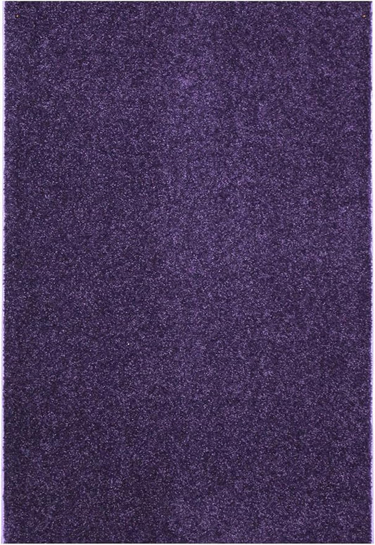 KOECKRITZ Soft and Colorful Kids Classroom Area Rugs (Passes Flammability Pill Test) Many Sizes and Bright Colors to Select from (8' x 12', Eggplant)