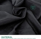 Surmente Black Tablecloth for Round Tables, 108-inch Round Table Cloths for Weddings, Banquets, or Restaurants