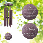 ASTARIN Personalized Wind Chimes Memorial, Sympathy Wind Chime Sorry for Your Loss Gifts, in Memory of Loved One Gift for Women Friend Loss of Husband Wife(Produced in USA)