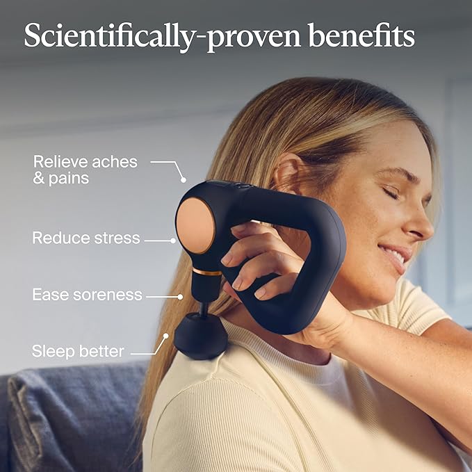 TheraGun Sense by Therabody - Deep Tissue Massage Gun with Preloaded Routines for Stress Relief, Pain Relief & Muscle Soreness in Neck, Back, Leg, Knee, and Shoulder (Black)