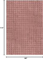 nuLOOM Jeni Checkered 7'6" x 9'6" Machine Washable Area Rug for Living Room Bedroom Dining Room Kitchen, Burgundy