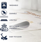 JONATHAN Y Machine-Washable Cream/Multi Runner Rug, 2x8, Kingdarr T-Rex Modern, Casual, Kids & Novelty for Living Room, Dining Room, Bedroom, Kitchen Easy-Cleaning, Non-Shedding (KDW103A-28)