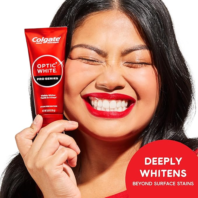 Colgate Optic White Overnight Teeth Whitening Pen and Whitening Toothpaste Kit, Includes 0.08 fl oz Teeth Whitener Pen with 21 Nightly Treatments Plus a 3.0 fl oz Enamel Safe Whitening Toothpaste
