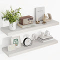 36 Inch Floating Shelves, 36"x9.25"x1.5" Inch Deep Floating Shelves for Wall, Wooden Shelves for Bathroom, Bedroom, Living Room, Cream White Oak
