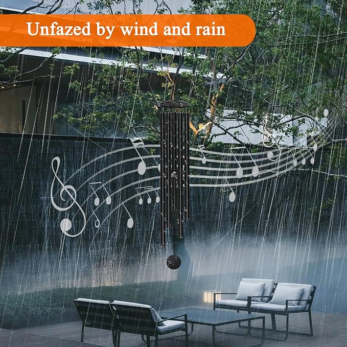 Large Wind Chimes for Outside Deep Tone, 65" Deep Tone Wind Chimes for Outside Porch Garden Patio Balcony Memorial Room Decor, Memorial Sympathy Gift for Loss of Loved One