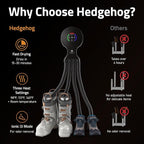 Hedgehog Octopus Portable Heavy Ski Boot Dryer for Work Boots and Shoes, Wall Mounted Fast 2 Pair Shoe Dryer Fan Dries in Minutes, Removes Sweat & Odor, Tornado Mode, Adjustable Heat, Black